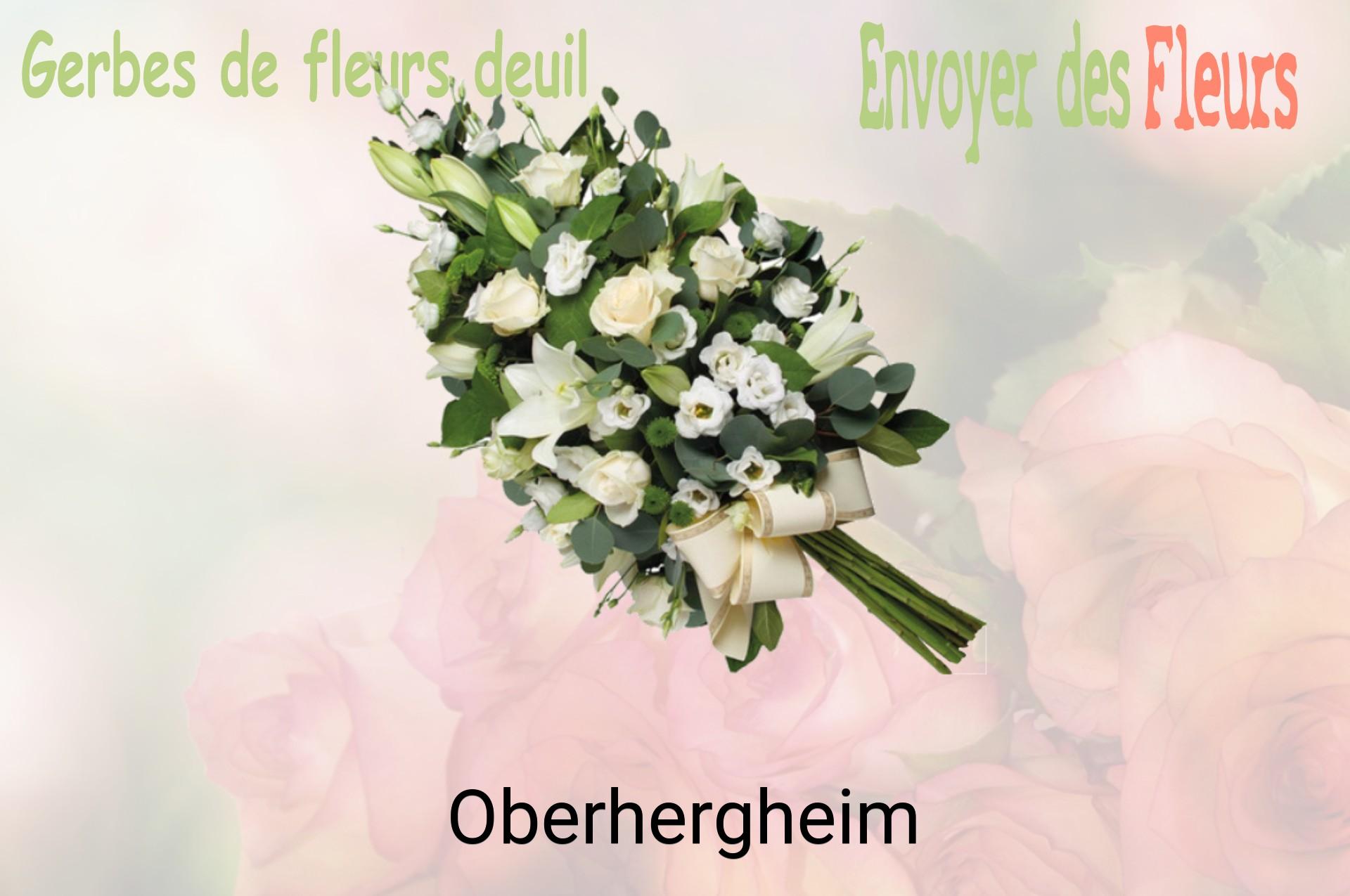 Gerbe de fleurs de deuil livrée à Oberhergheim